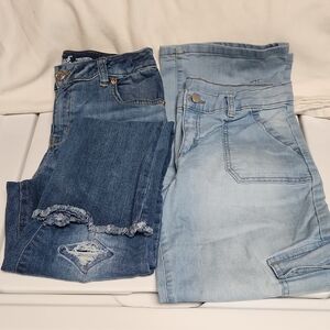 Wonder Nation Kids Jeans - Dark Blue and Light Blue